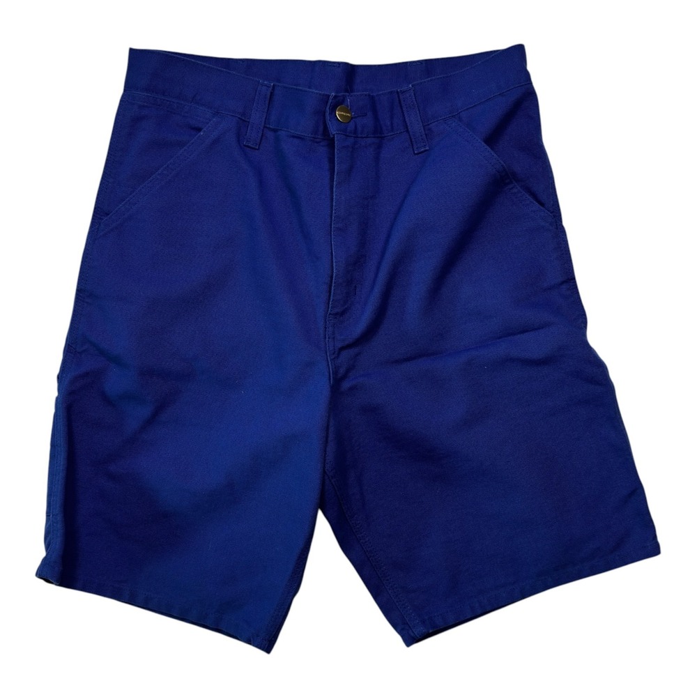 Carhartt WIP Single Knee Shorts Blue Canvas Cotton Men's 31 Workwear